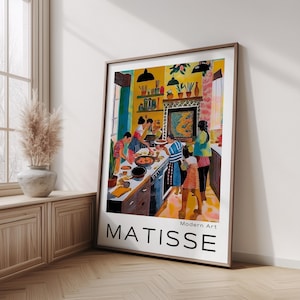 Henri Matisse Print - Aesthetic Matisse Poster for Modern Gallery Exhibition Art, Minimalist Human Wall Art, Matisse Cut outs Gift Idea
