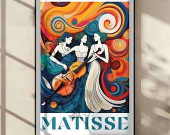 Henri Matisse Women Print - Colorful Wall Art, Aesthetic Room Decor, Matisse Poster for Modern Gallery Exhibition Art, Matisse Gift Idea