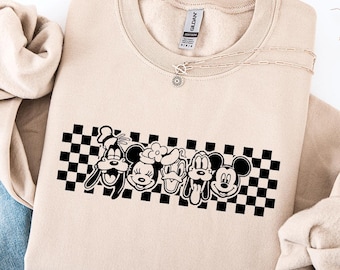 Vintage Disneyland Sweatshirt,Mickey and Friends Sweatshirt,Disney Sweatshirt,Disneyland Trip Sweatshirt,Disney Family Matching Sweatshirt