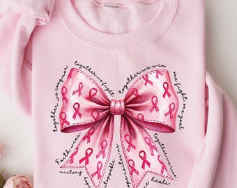 Pink Ribbon Sweatshirt,Breast Cancer Sweatshirt,Breast Cancer Awareness Shirt,In October We Wear Pink Sweatshirt,Cancer Survivor,Cute Gift