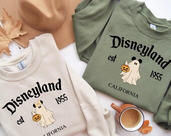 Disneyland Halloween Sweatshirt,Disneyland Sweatshirt,Halloween Shirt,Mickey Halloween Shirt,Disneyland Vacation Sweatshirt,Cute Ghost Shirt