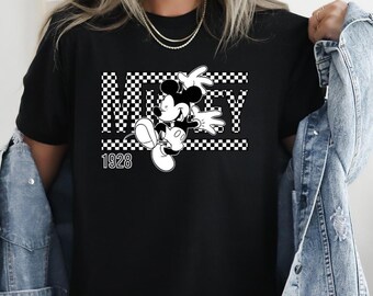 Mickey Minnie Checkered Shirt,Checkered Disney Shirt,Disney Trip Shirt,Disneyland Shirt,Mickey Shirt,Disney Family Vacation,Family Matching