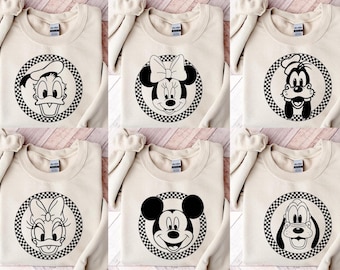 Vintage Disneyland Sweatshirt,Mickey and Friends Sweatshirt,Disney Sweatshirt,Disneyland Trip Sweatshirt,Disney Family Matching Sweatshirt