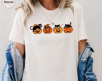 Halloween Shirt,Halloween Black Cat Shirt,Ghost Shirt,Halloween Black Cat Sweatshirt,Halloween Cat Shirt,Cat Lover Shirt,Halloween Sweater