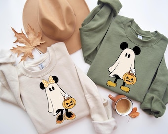 Disneyland Halloween Sweatshirt,Disneyland Sweatshirt,Halloween Shirt,Mickey Halloween Shirt,Disneyland Vacation Sweatshirt,Cute Ghost Shirt