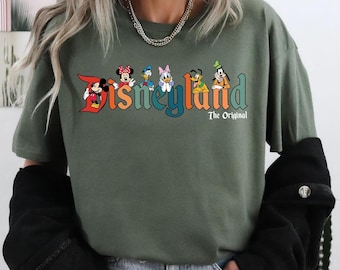 Camiseta retro de Mickey y sus amigos de Disneyland (1955), camiseta vintage de Disneyland, camiseta de Disneyland, camiseta de vacaciones familiares, camiseta familiar de Disney