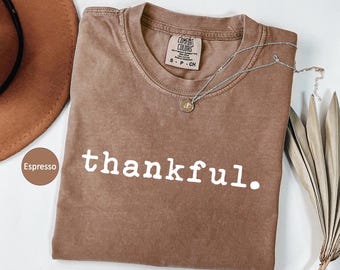 Comfort Colors Vintage Thankful Shirt,Thanksgiving Shirt For Women,Thanksgiving Shirt,Thanksgiving Family Shirt,Fall Shirt,Thanksgiving Gift