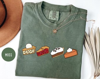 Comfort Colors Thanksgiving Pie Shirt,Pumpkin Pie Shirt,Cherry Pie Shirt,Apple Pie Shirt,Thanksgiving Gift,Thanksgiving Shirt,Fall Shirt