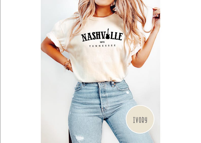 Comfort Colors Nashville Shirt,Tennessee Shirt,Music Shirt, Country Music Shirt,Nashville Gift,Girls Trip Group Shirt,Nashville Trip Shirt bild 8