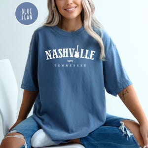 Comfort Colors Nashville Shirt,Tennessee Shirt,Music Shirt, Country Music Shirt,Nashville Gift,Girls Trip Group Shirt,Nashville Trip Shirt bild 5