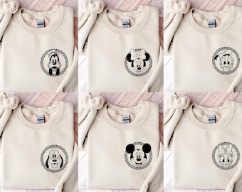 Vintage Disneyland Sweatshirt,Mickey and Friends Sweatshirt,Disney Sweatshirt,Disneyland Trip Sweatshirt,Disney Family Matching Sweatshirt