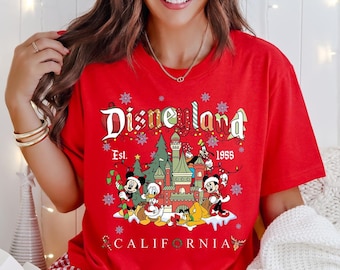 Mickey and Friends Christmas Shirt,Vintage Disneyland Christmas Shirt,Disneyland Shirt,Christmas Family Shirt,Christmas Gift,Mickey Shirt
