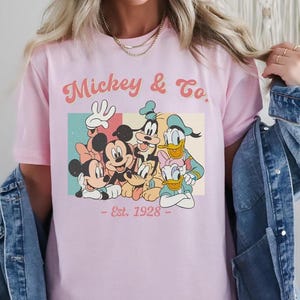 Mickey & Co 1928 Shirt,Retro Vintage Disney Shirt,Disneyland Shirt,Disneyworld Shirt,Disney Family Matching Shirt,Mickey and Friends Shirt