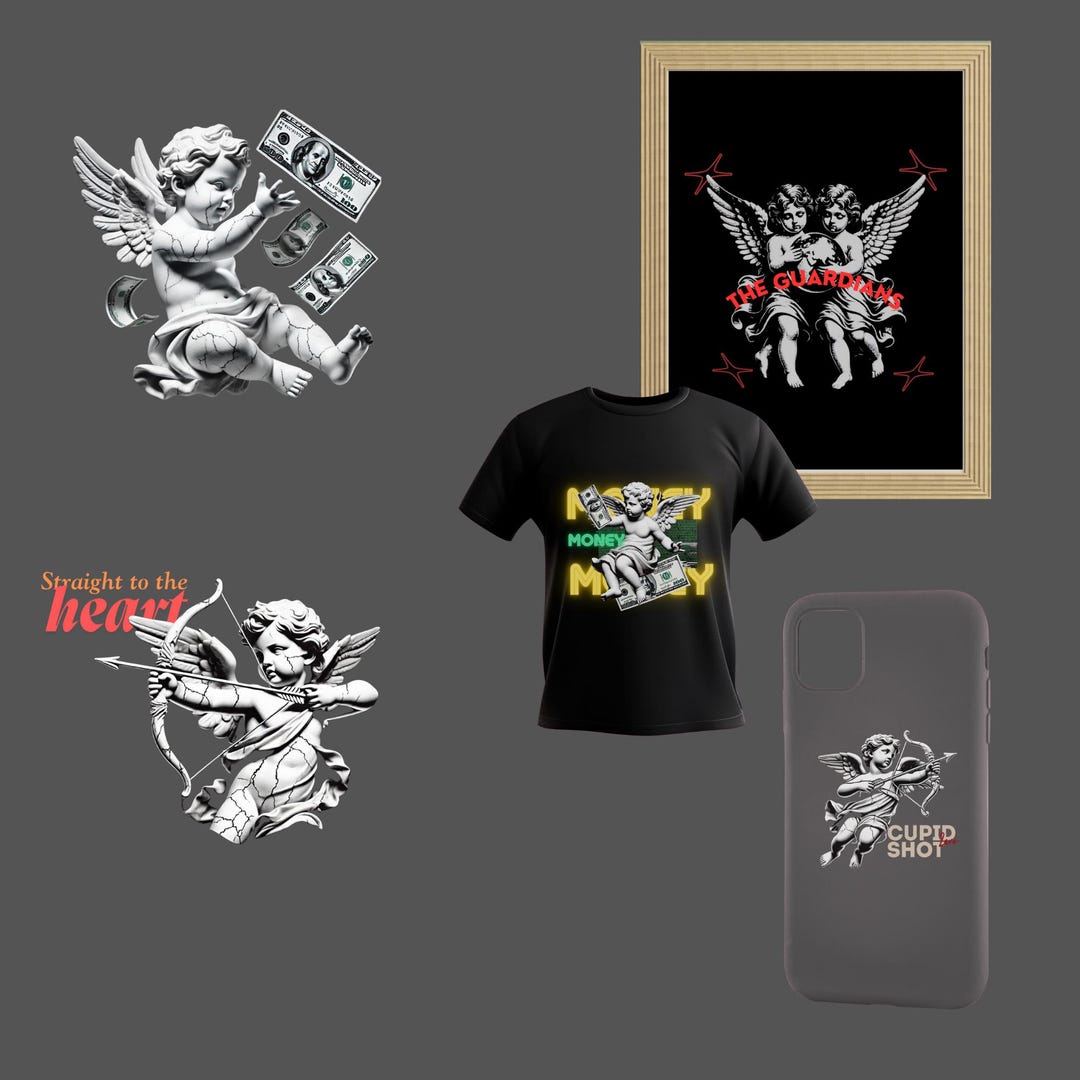 Angel Streetwear T-shirt Design, Streetwear T-shirt Design, Urban T ...