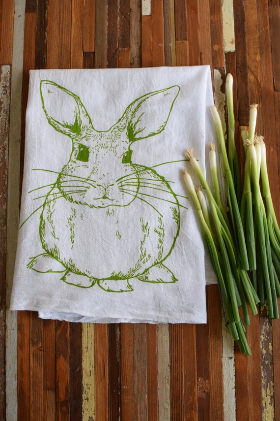 Tea Towel Dish Towels Screen Printed Tea Towel Kitchen Etsy