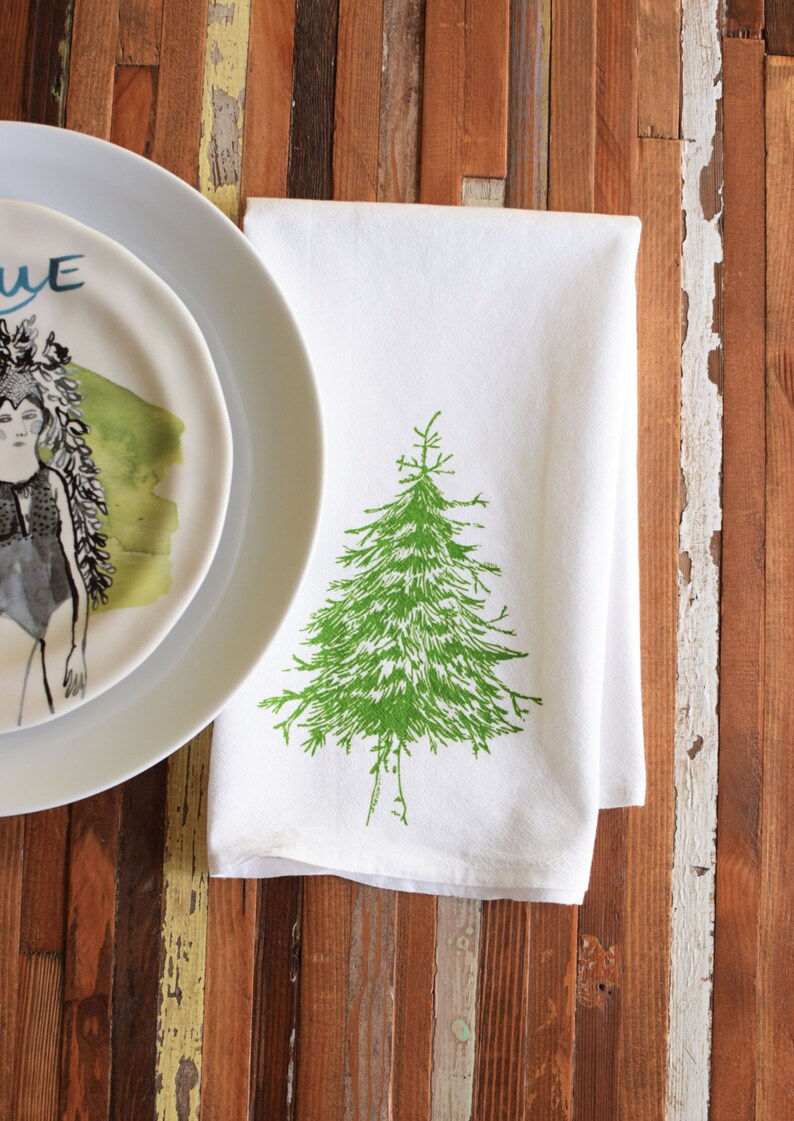 Cloth Napkins Screen Printed Cloth Napkins Eco Friendly Etsy