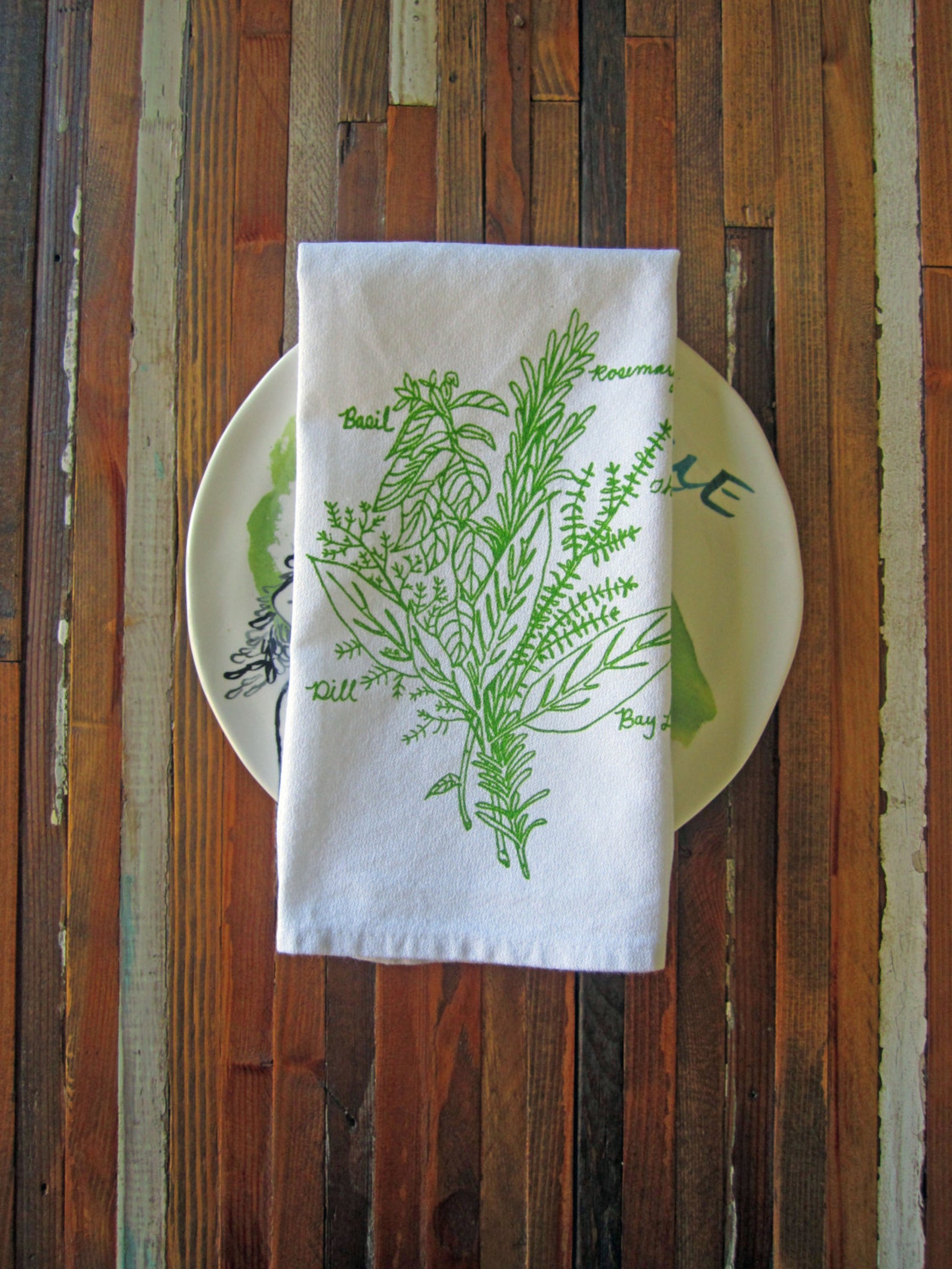 Eco Friendly Dinner Napkins Screen Printed Cloth Napkins Etsy
