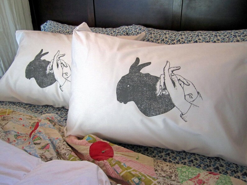 Screen Printed Pillowcases Pillow Covers Eco Friendly Etsy