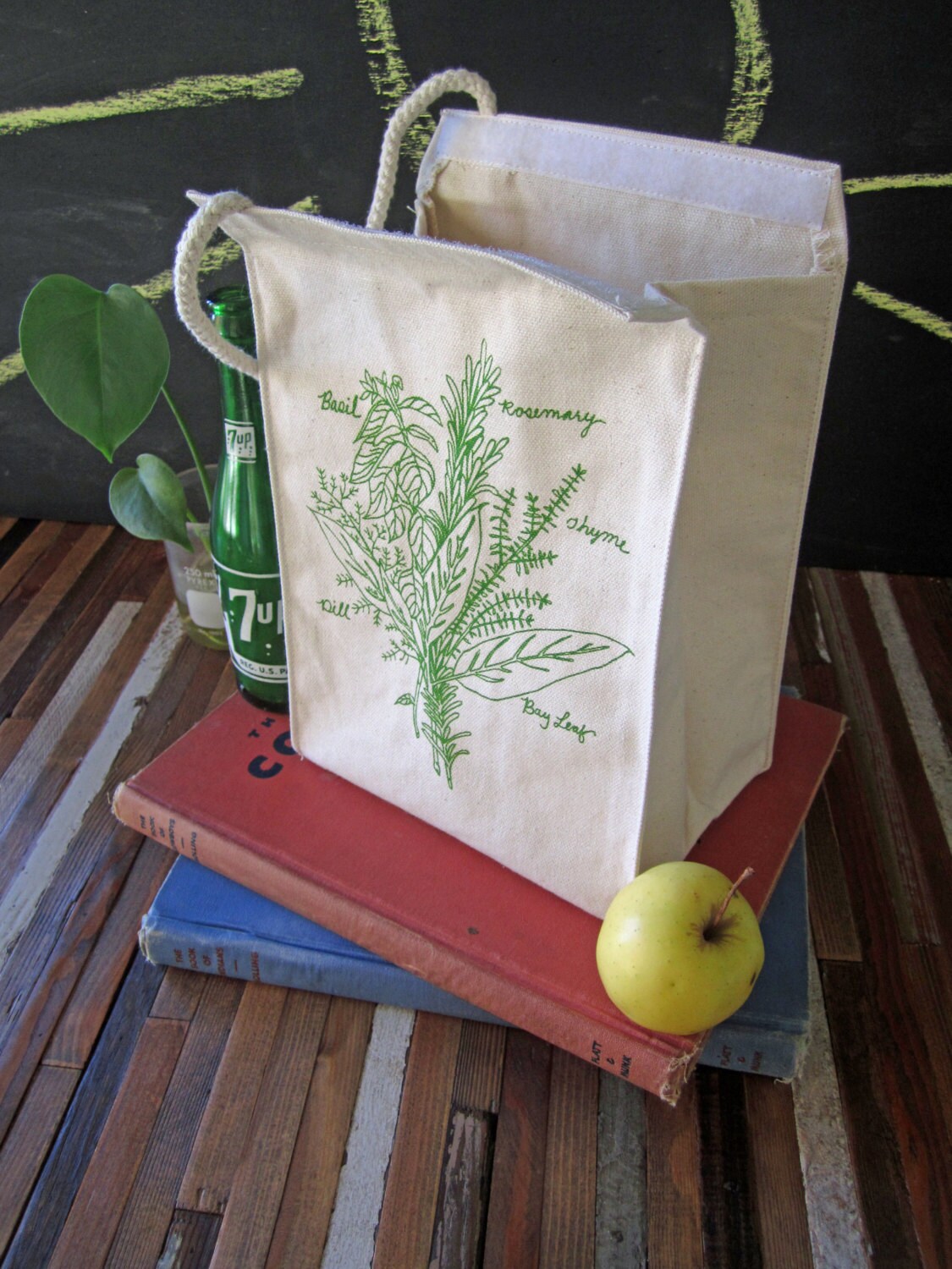 2 Pack ECOBAG Products Recycled Cotton Canvas Reusable Lunch Bag 2 Pack ECOBAG Products Recycled Cotton Canvas Reusable Lunch Bag