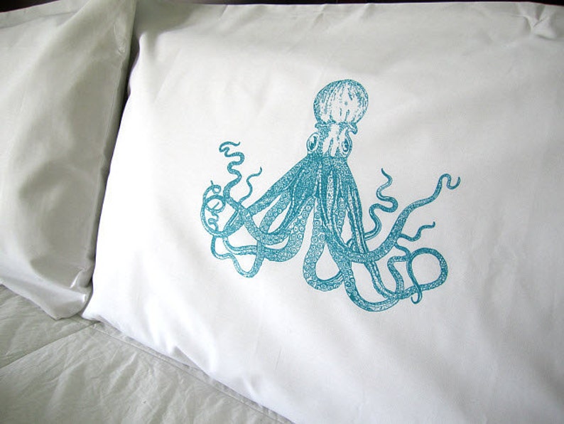 Pillowcases Pillows Screen Printed Pillow Cases Standard Etsy