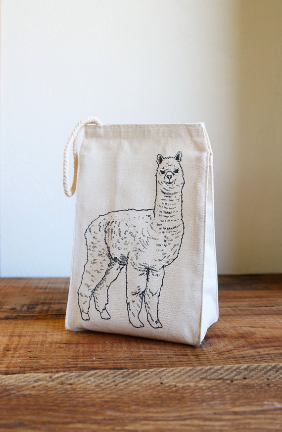 llama lunch tote