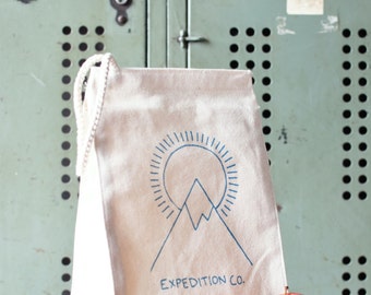 Lunch Box - Lunch Bag - Lunch Tote - Reusable Lunch Bag - Screen Printed Lunch Bag - Eco Friendly - Canvas Tote Bag - Lunch Sack - Outdoors