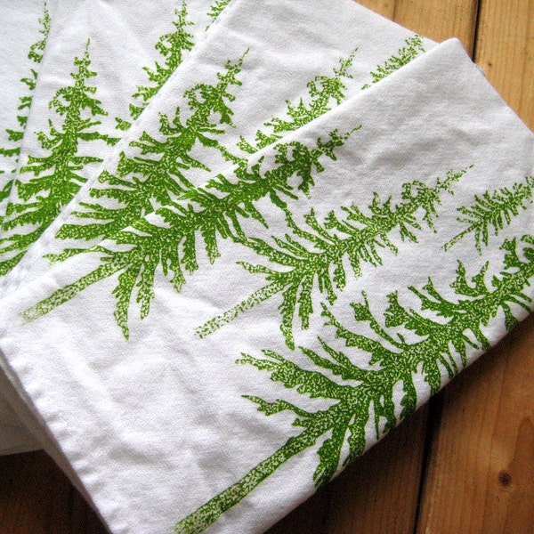 Screen Printed Organic Cotton Alpine Cloth Napkins