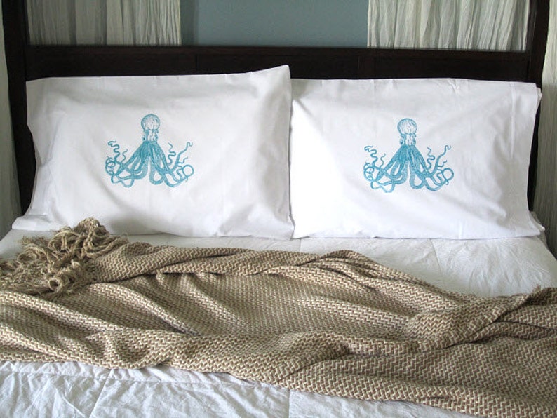 Pillowcases Pillows Screen Printed Pillow Cases Standard Etsy