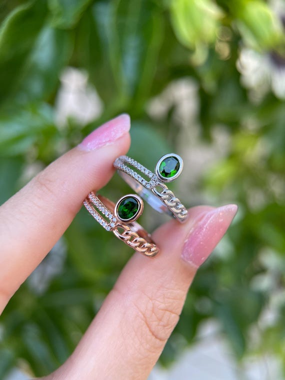 天然 クロムダイオプサイド リング レディース 指輪 天然石 お守り ブランド 天然 クロムダイオプサイド リング レディース 指輪 イエローゴールド