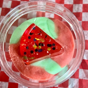 Watermelon Play Dough Kit for Kids – Handmade Sensory Play Dough Jar Goodie Bags Classroom Gift Summer Math Travel Toy Party Favor for Kids