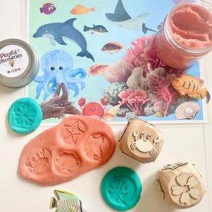 Woodland & Ocean Sensory Play Dough Stamps: Sensory Learning, Nature Exploration