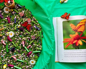 Spring Meadow Flower Garden Sensory Bin Filler: Pollinator Play Kit