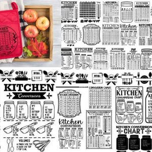 Umwandlungstabelle für die Küche, Umwandlungstabelle für die Küche, Umwandlungstabelle für die Küche, Umwandlungstabelle für die Küche, Silhouette, Cricut und mehr