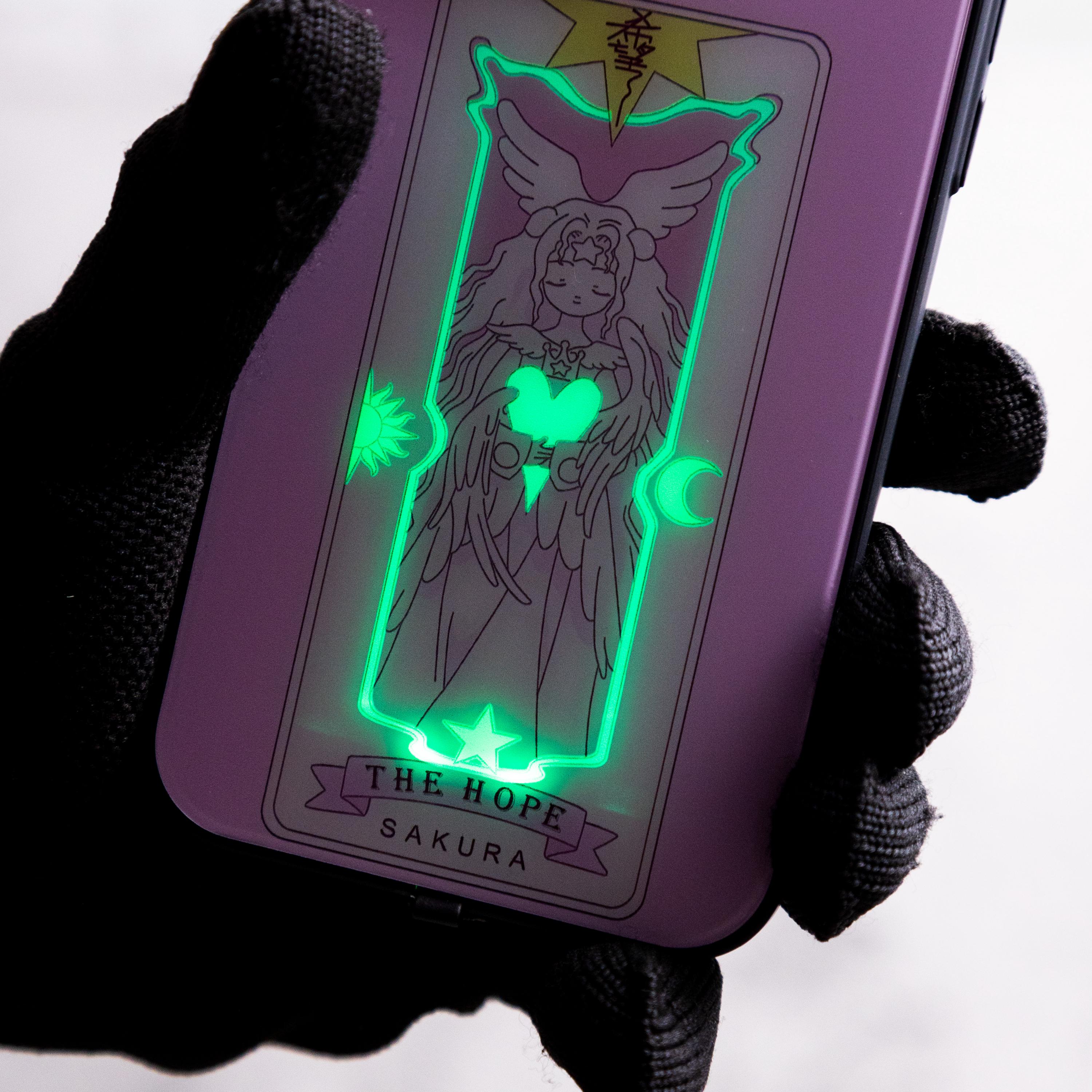 Sakura Magic Card Phone Case LED Light-up iPhone Cover Anime-inspired ...