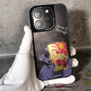 This Show & Through Silk Texture Acrylic iPhone Case offers a perfect blend of style and protection for your device. Designed with a premium silk-textured acrylic backplate and a durable silicone bumper, this case ensures excellent shock resistance, scratch protection, and a secure grip. The original illustration is created using cutting-edge G6 Ricoh high-precision printing, and the case features a "show & through" design that glows when backlit.