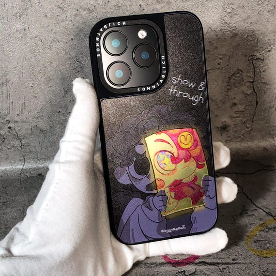 Show Through Silk Texture Acrylic iPhone Case Semi-Transparent Artistic Phone Cover for iPhone 13, 14, 15 Models Durable Shock-Resistant