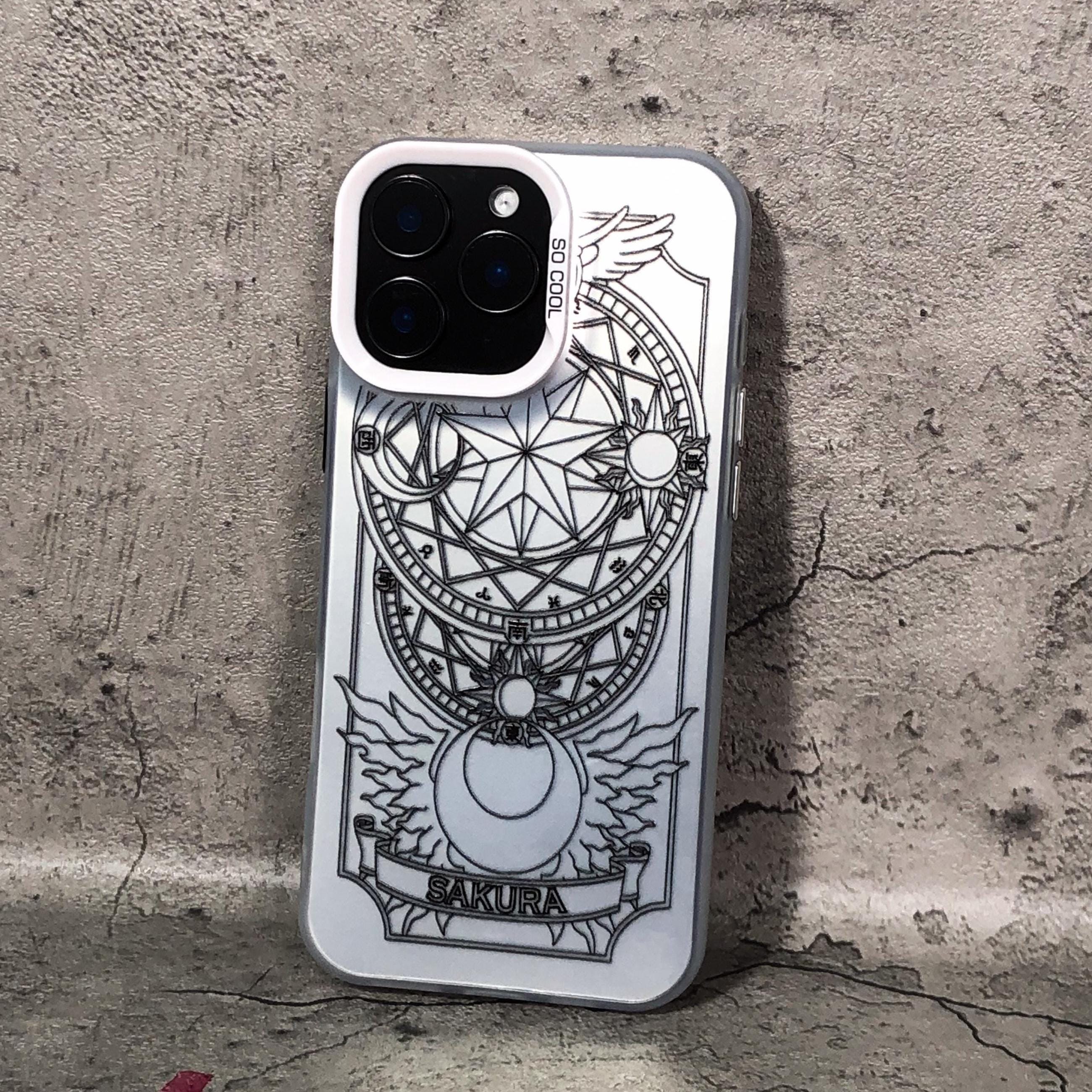 カードキャプターさくら クロウカード スマホケース 魔法陣デザイン 耐