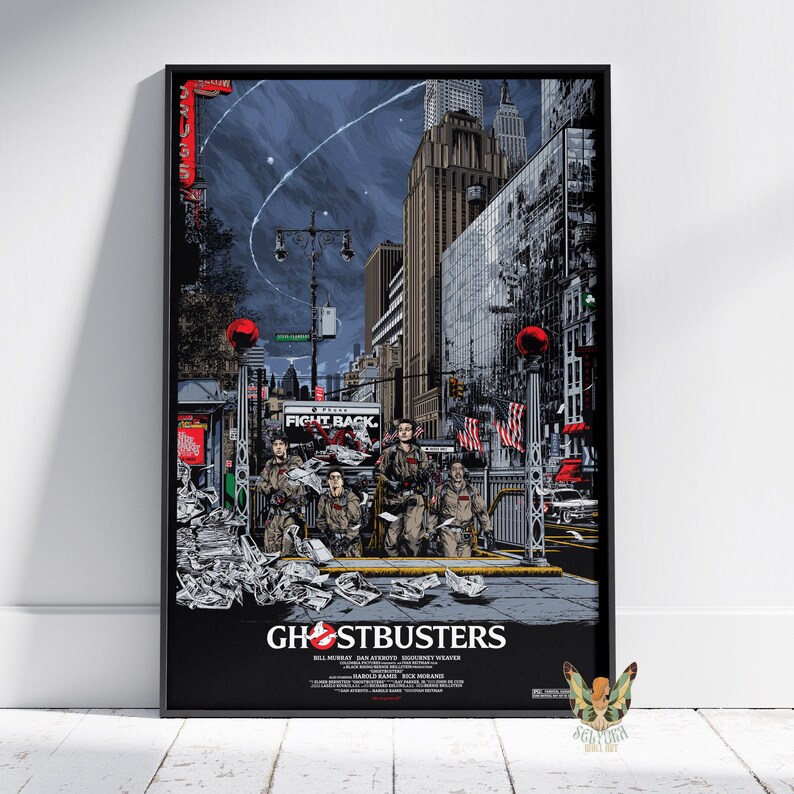 Ghostbusters Movie Poster – Pop Art Print Or Unframed Canvas, Great For Any Room