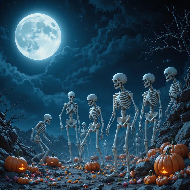 Cute Halloween Monsters, Friendly Spooky, Digital Art, Halloween ...