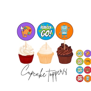 Danny Go inspired Birthday Party cupcake topper