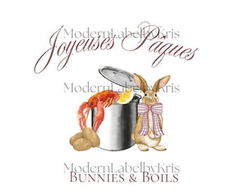Joyeuses Pâques, Bunnies and Boils Theedoek