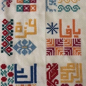 Palästinensische Städte und Motive Tatreez Digitale Datei