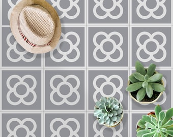Peel & Stick Vinyl Floor Tile Barcelona Panot, Floor Tile Sticker, Self Adhesive Vinyl Flooring, Vinyl Floor Tile Decal