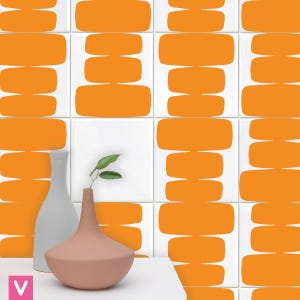 Pop Stroke-klistermärken, vinylklistermärken, självhäftande vinylkakel, vinylkakel, 10-pack