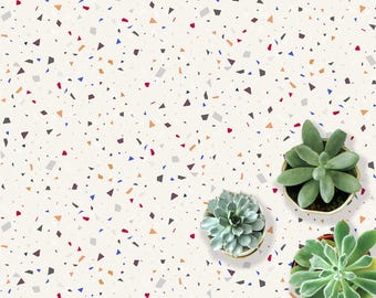 Terrazzo Pop Vinyl Vloerstickers, Zelfklevende Vloertegels, Zelfklevende Vloervinyl