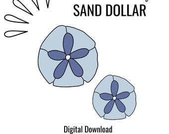 Stained Glass Sand Dollar Paint Brush Stained Glass Pattern, Digital Download, PDF, Digital Stained Glass Pattern SanddollarPattern Ocean