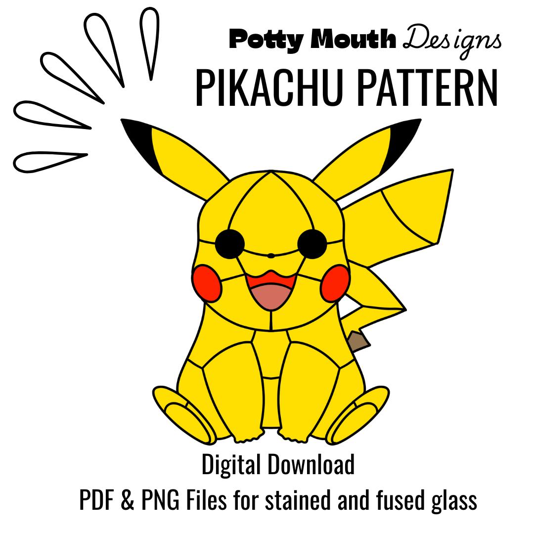Stained glass pikachu - Etsy 日本