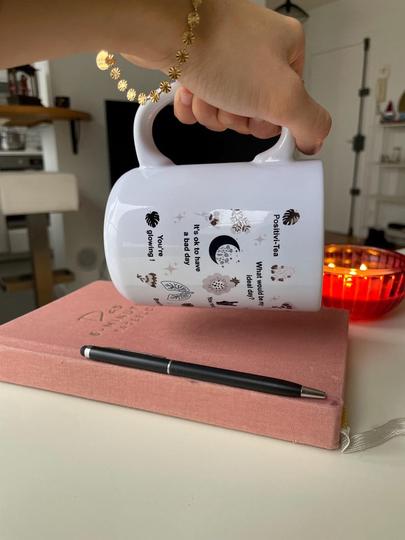 Mentale Gesundheit Becher: Tägliches Affirmationen Cup Geschenk Tech Girls 15oz Bild 7