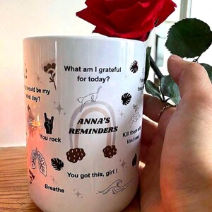 Mentale Gesundheit Becher: Tägliches Affirmationen Cup Geschenk Tech Girls 15oz Bild 19