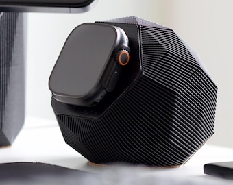 Apple Watch Black Oak Dock: Minimalist Tech Gift